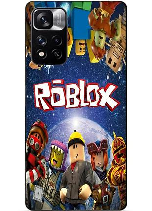 Силіконовий чохол бампер для xiaomi redmi note 11 pro plus 5g з малюнком роблокс roblox