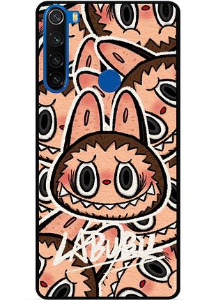 Силиконовый чехол бампер для xiaomi redmi note 8t с рисунком labubu лабубу