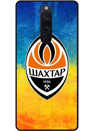 Силиконовый чехол бампер для xiaomi redmi 8 с рисунком шахтер донецк