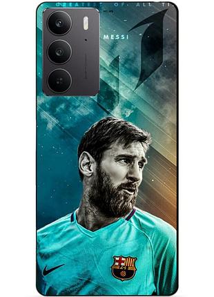 Чехол силиконовый бампер для realme c75 с рисунком leo messi месси