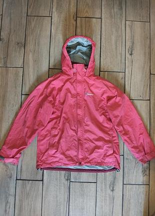 Женская ветровка berghaus 2000х годов с технологией aguafoil розового цвета 100% нейлон размер 18 ~xl~