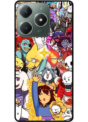 Силиконовый чехол бампер для infinix smart 8 plus (x6526) с рисунком undertale андертейл