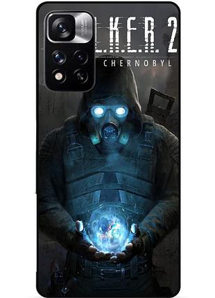 Силіконовий бампер чохол для xiaomi redmi note 11 pro plus 5g з малюнком stalker сталкер