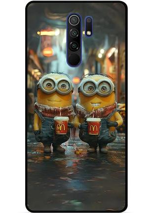Силіконовий чохол бампер для xiaomi redmi 9 з малюнком міньйони minion