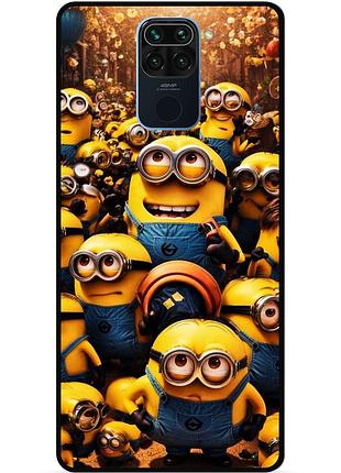Силіконовий чохол бампер для xiaomi redmi note 9 з малюнком міньйони minion