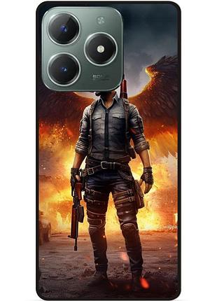 Силіконовий чохол бампер для tecno spark 20 pro з малюнком пабг pubg