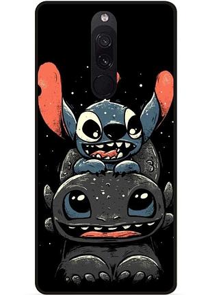 Силіконовий бампер чохол для xiaomi redmi 8 з малюнком stitch стіч