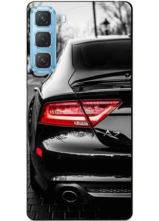 Чехол силиконовый бампер для infinix hot 50 pro (x6881) с рисунком audi ауди машина авто