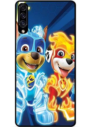 Силиконовый чехол для samsung m20 с рисунком щенячий патруль
