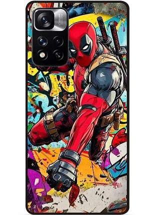 Силіконовий бампер чохол для xiaomi redmi note 11 pro plus 5g з малюнком deadpool marvel дэдпул