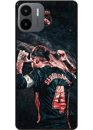 Силиконовый чехол бампер для xiaomi redmi a2 с рисунком серхио рамос sergio ramos
