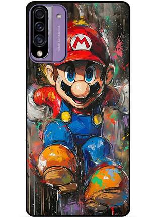 Силіконовий бампер чохол для xiaomi mi 9 lite з малюнком марио marvel mario