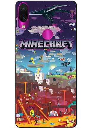 Силиконовый бампер чехол для huawei p20 lite игра minecraft майнкрафт