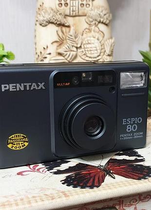 Коллекционный винтажный пленочный фотоаппарат pentax espio 80 (идеальное состояние)