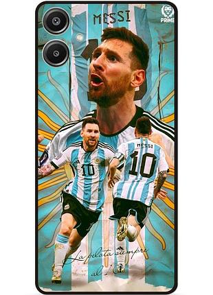 Силиконовый бампер чехол для samsung a07 с рисунком messi аргентина месси