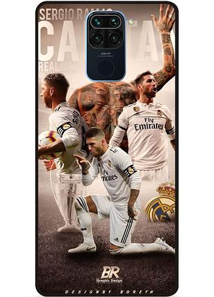Чехол силиконовый бампер для xiaomi redmi note 9 с рисунком sergio ramos серхио рамос real madrid