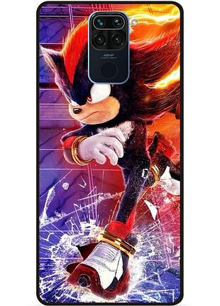 Силіконовий бампер чохол для xiaomi redmi note 9 з малюнком соник sonik
