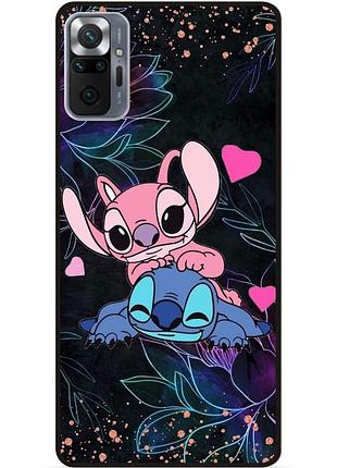 Силіконовий бампер чохол для xiaomi redmi note 10 pro з малюнком стіч stitch