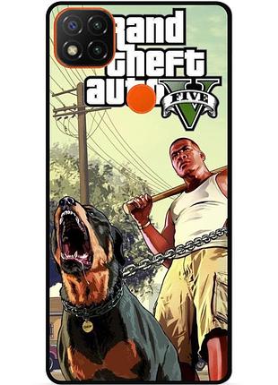 Силіконовий бампер чохол для xiaomi redmi 9c з малюнком gta гта