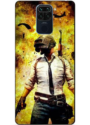 Силіконовий чохол бампер для xiaomi redmi note 9 з малюнком пабг pubg