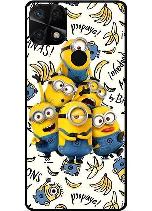 Силіконовий чохол бампер для xiaomi redmi 10c з малюнком міньйони minion