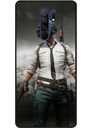 Силіконовий чохол бампер для xiaomi redmi 9 з малюнком pubg пабг