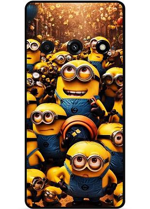Силиконовый бампер чехол для samsung j5 j510 с картинкой minion миньоны