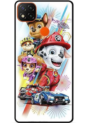 Силіконовий чохол бампер для xiaomi redmi 9c з малюнком щенячий патруль