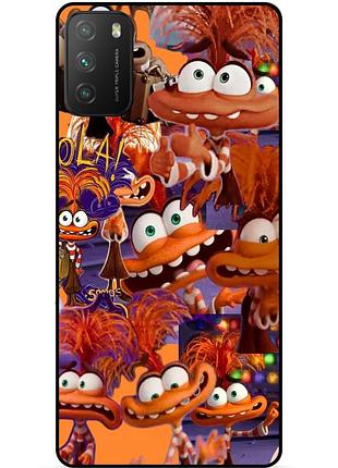 Силіконовий чохол бампер для xiaomi poco m3 з малюнком головоломка