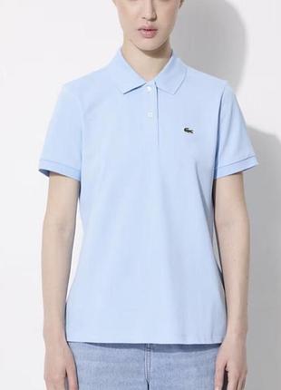 Блакитне поло lacoste