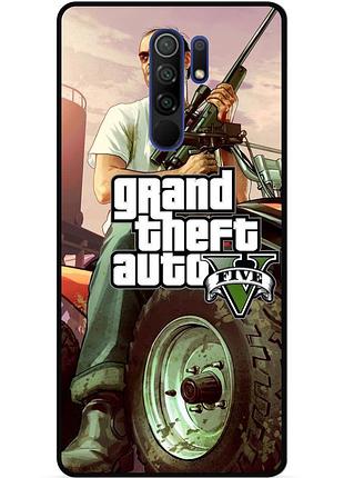 Чехол силиконовый бампер для xiaomi redmi note 8 pro с картинкой gta гта