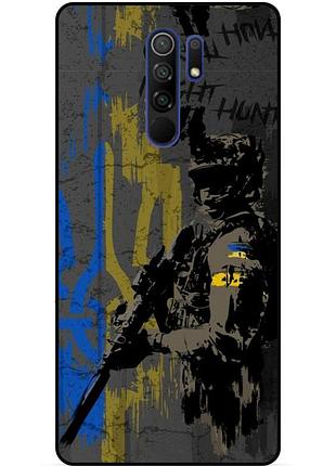 Силиконовый бампер чехол для xiaomi redmi note 8 pro с рисунком зсу украина night hunter