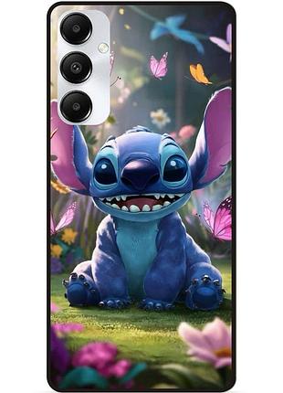 Силиконовый бампер чехол для samsung s24 стич и лило stitch