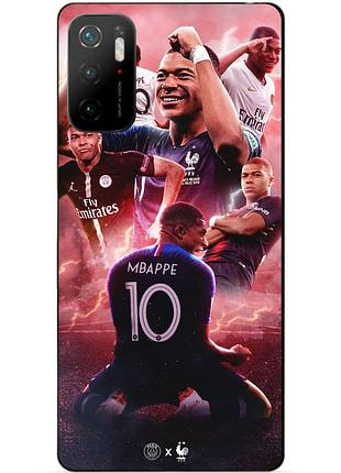 Силіконовий бампер чохол для xiaomi poco m3 pro з малюнком кіліан мбаппе mbappe
