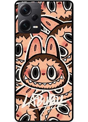 Силіконовий бампер чохол для xiaomi redmi note 12 pro 5g з малюнком лабубу labubu