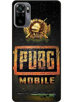 Силиконовый чехол бампер для xiaomi redmi note 10s с картинкой пабг puвg
