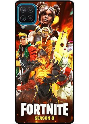 Силиконовый чехол бампер для samsung a22 с рисунком fortnite marvel фортнайт марвел