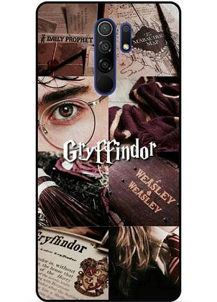 Силиконовый бампер чехол для xiaomi redmi note 8 pro с рисунком gryffindor гриффиндор гарри поттер harry
