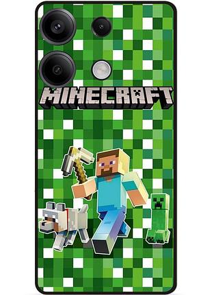 Силіконовий чохол бампер для motorola edge 60 fusion стів minecraft кріпер майнкрафт