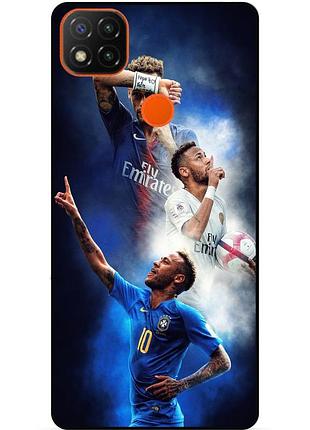 Силиконовый бампер чехол для zte blade 20 smart с рисунком неймар neymar