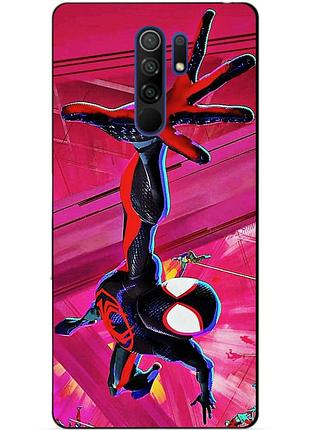 Силиконовый бампер чехол для xiaomi redmi note 8 pro с рисунком spider man человек паук майлз моралес