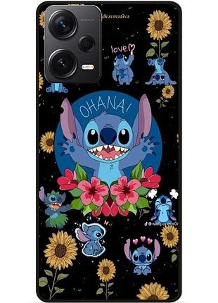 Силіконовий бампер чохол для xiaomi redmi note 12 pro 5g з картинкою стіч stitch
