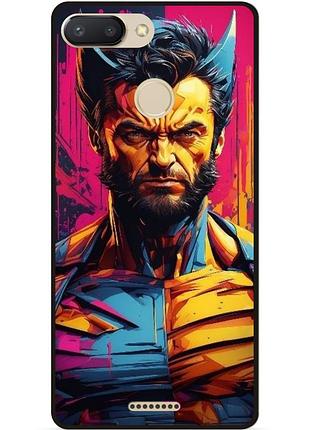 Силіконовий бампер чохол для xiaomi redmi 6 з малюнком росомаха marvel логан