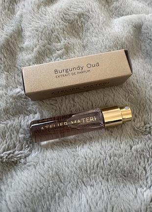 Мініатюра парфумів atelier materi burgundy oud extrait 7.5 мл
