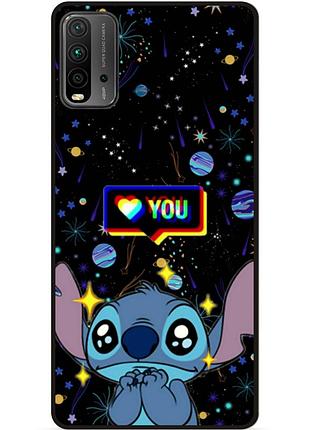 Силиконовый бампер чехол для xiaomi redmi 9t лило и стич stitch