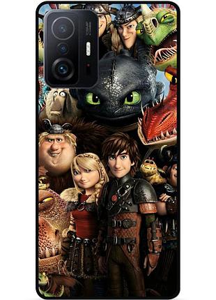 Силиконовый чехол для xiaomi 11t с рисунком как приручить дракона
