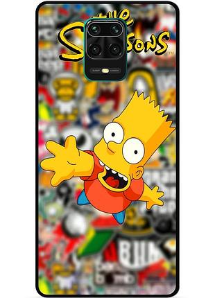 Силіконовий чохол бампер для xiaomi redmi note 9 pro з малюнком стикери гравіті фолз футурама маріо