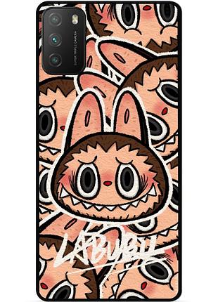 Силіконовий бампер чохол для xiaomi poco m3 з малюнком лабубу labubu