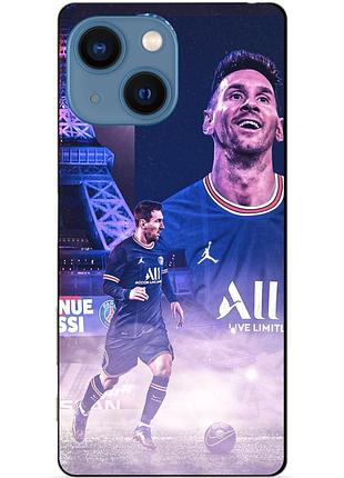 Силіконовий чохол бампер для iphone 13 з малюнком messi psg мессі