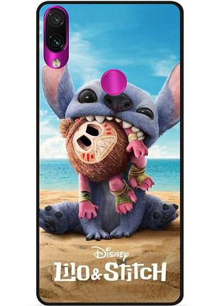 Силиконовый чехол бампер для huawei honor 8a лило и стич stitch